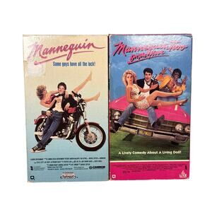 Mannequin 1 & 2 Two On the Move VHS movie bundle Canon Media Live Video 80s/90s